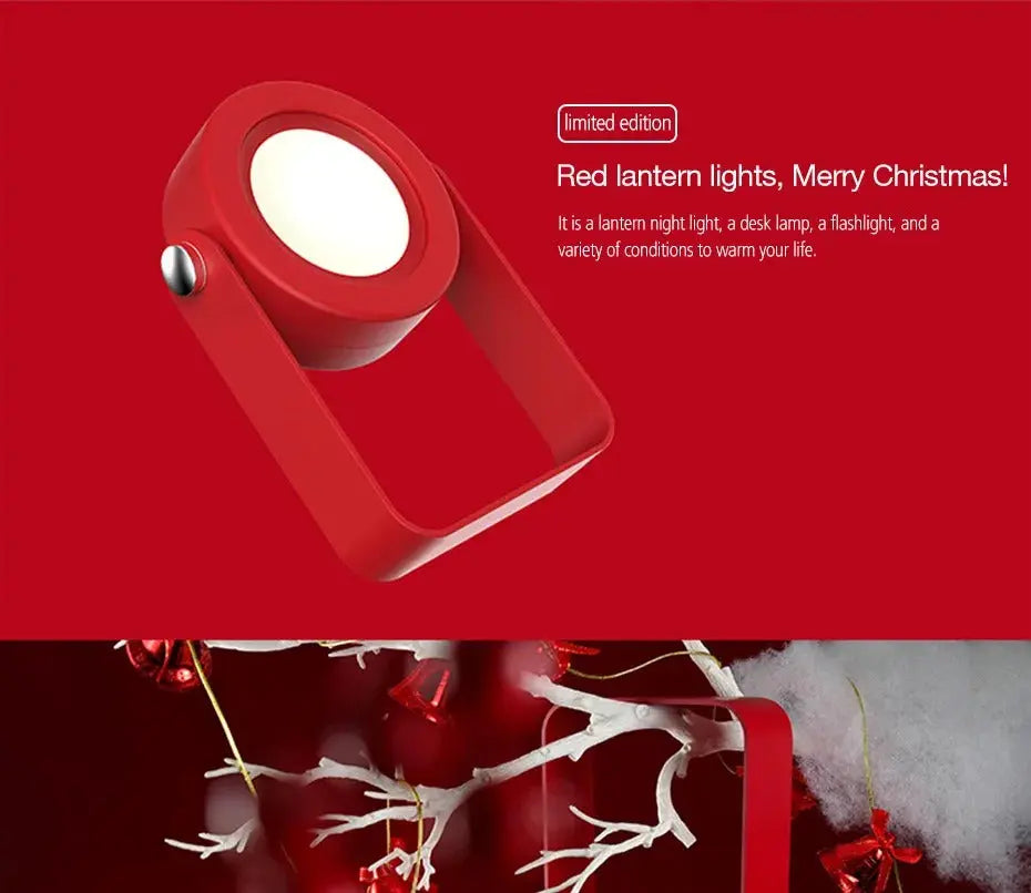 Rechargeable LED Table Lamp & Lantern | 3-Level Dimmable Warm Light | USB-C Portable Light