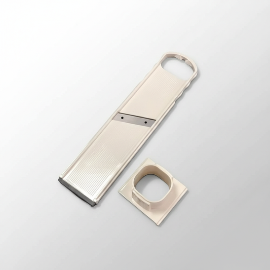 2-in-1 Garlic Slicer and Grater | Manual Garlic Press with Stainless Steel Blade | Dishwasher Safe 9.1 × 2.2 in