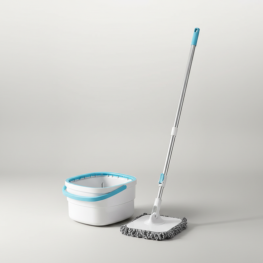 360° Spin Mop with Dual Water Separation Bucket | Hands-Free Floor Cleaning System | 0.66 Gallon Capacity