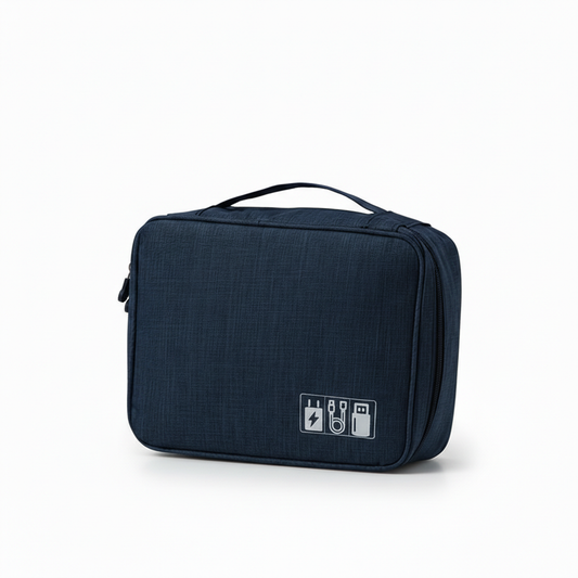 Water-Resistant Toiletry Bag | Compact Travel Organizer | Oxford Polyester | 9.4 × 7.1 × 3.5 in