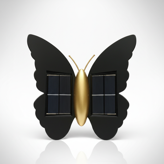 Solar Wall Light with Motion Sensor | Butterfly Design | IP65 Waterproof | Outdoor Use