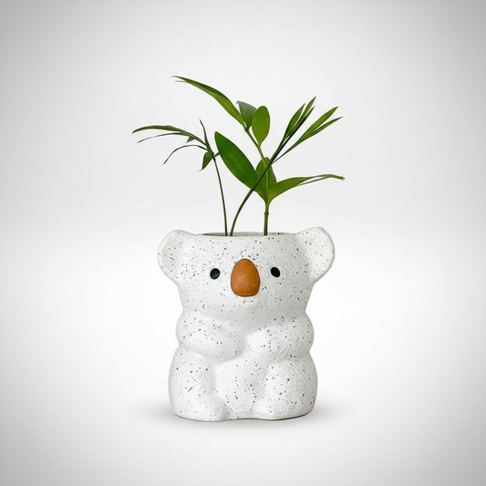 Koala Planter Pot for Succulents | Handcrafted Resin Mini Flower Pot