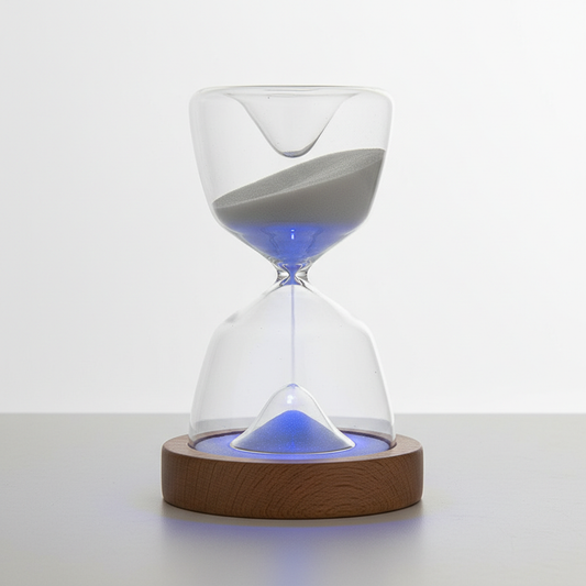 LED Hourglass Table Lamp with Remote Control | Color Changing Ambient Light | Decorative Mood Lighting