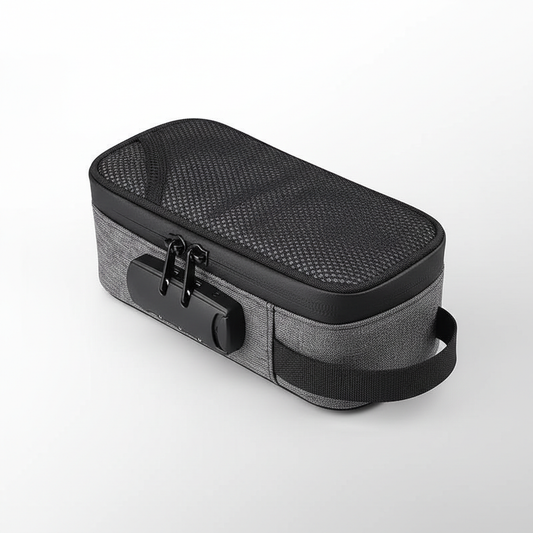 Lockable Beauty Case with Combination Lock | Portable Cosmetic Storage | Travel & Everyday Organizer