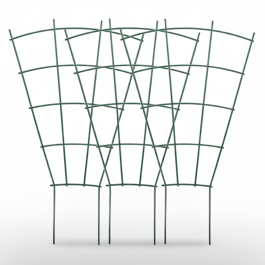 Metal Plant Trellis Set of 3 for Potted Plants & Vegetables | Green Indoor & Outdoor Plant Support