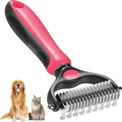Pet Brush | Gentle Shedding and Detangling Tool | Cat Brush and Dog Brush for Effective Fur Removal 1