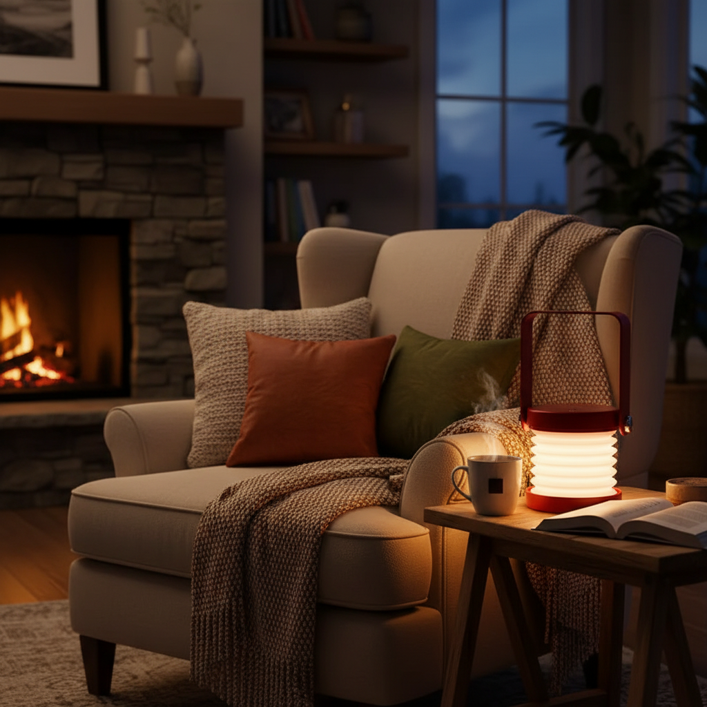 Rechargeable LED Table Lamp & Lantern | 3-Level Dimmable Warm Light | USB-C Portable Light