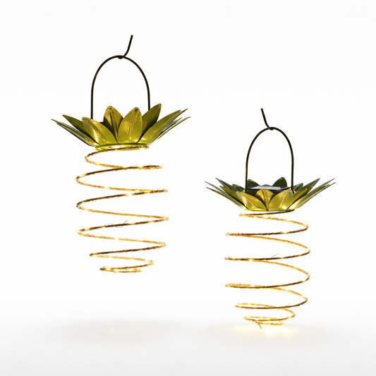 Solar Garden Light | Pineapple Design | Warm White LED | Outdoor Decorative Lamp