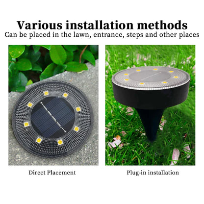 Solar Ground Light LED | IP68 Waterproof | Automatic Light Control | Garden & Pathway Use