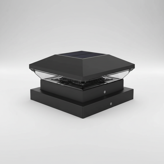 Solar Post Light | Adjustable Warm & Cool White | IP65 Waterproof | Fence & Pillar Mount