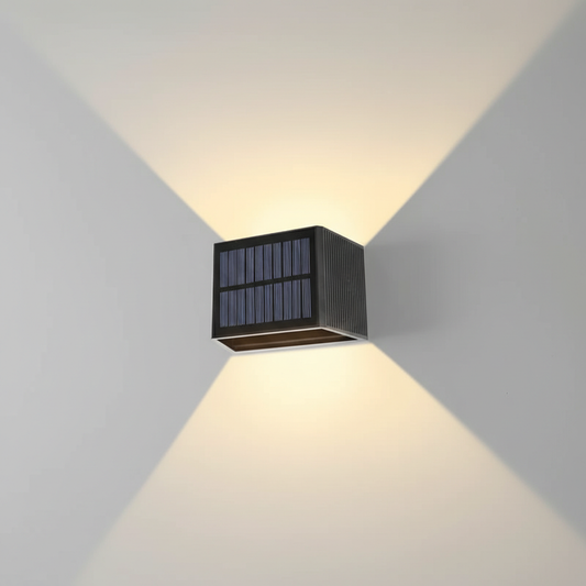Solar Wall Light | Warm White COB LED | Adjustable Light Angle | IP65 Waterproof