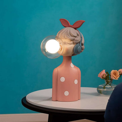 Table Lamp | Handcrafted Resin Design | Unique Bubble Girl Character 2