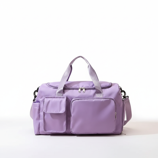 Travel Duffle Bag with Multiple Compartments | Water-Resistant & Lightweight | Sports, Gym & Weekender Bag