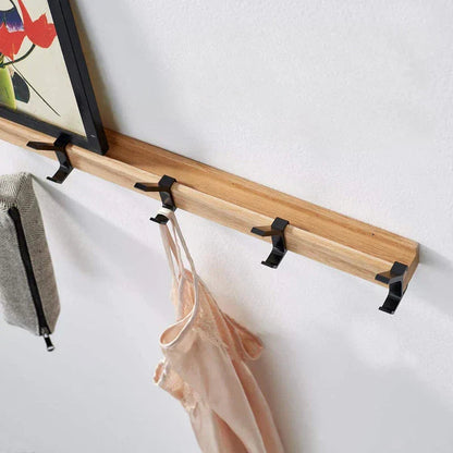 Wall Mounted Coat Rack | Movable Double Hooks | Stylish Coat Hooks for Wall in Scandinavian Design 1