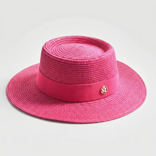 Wide Brim Boater Hat | Open Woven Construction | Comfortable Sun Protection for Travel and Outdoor Events 0